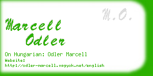 marcell odler business card